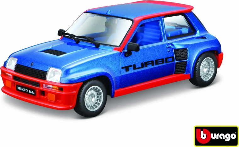 Kovinski model avtomobila 1:24 Renault 5 Turbo – moder (Bburago)