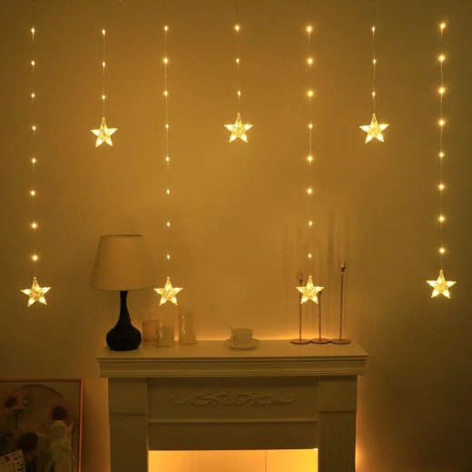 Christmas Star String Light Curtain 2 m