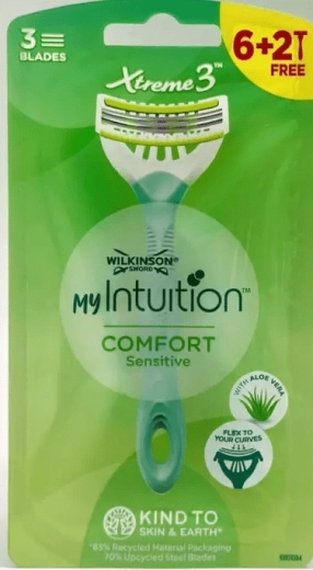 Disposable Razor WILKINSON Xtreme3 My Intuition Comfort Sensitive 6+2