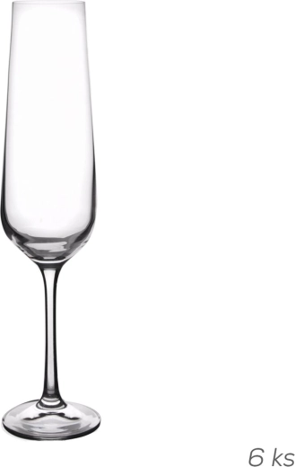 Kozarci Sandra za penino 0,2 l, 6 kosov