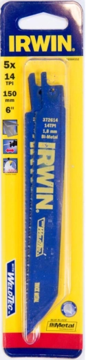 List za rezanje kovine za vbodno žago 150 mm 14 TPI IRWIN (5 kos)