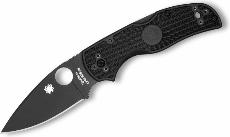 Žepni nož Spyderco Native 5 Black, črn FRN, 8 cm