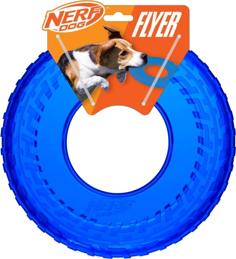 Nerf Dog leteči obroč iz prozorne gume 25 cm