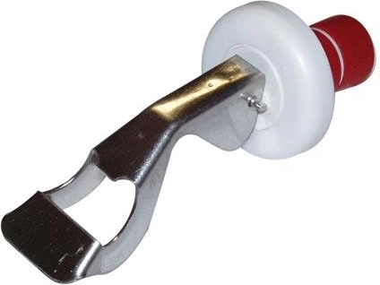 Zapiralo za steklenice z odpiračem iz nerjavečega jekla in plastike