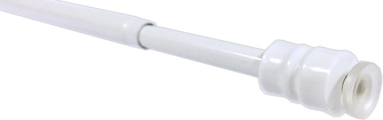 Stained-glass telescopic tension rod FLEX white 76–120 cm