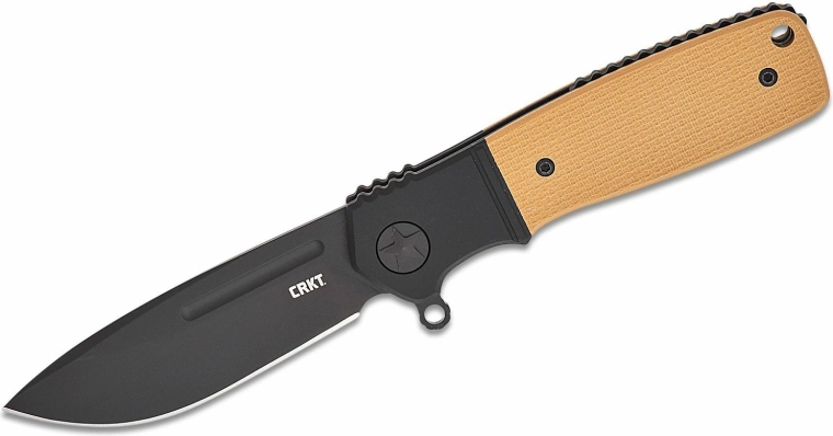 CRKT Homefront Compact žepni nož 7,3 cm, črno/oranžen, aluminij in G10