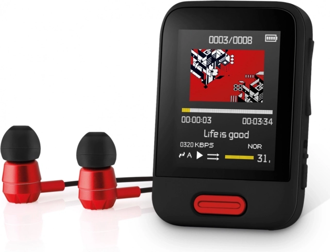 MP3/MP4 predvajalnik 16 GB z Bluetoothom in 1,8" zaslonom – 1 kos