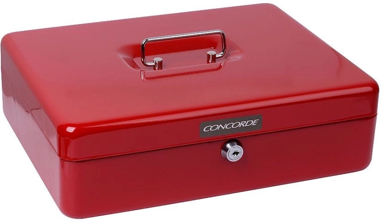 Kovinska blagajna CONCORDE 35 rdeča