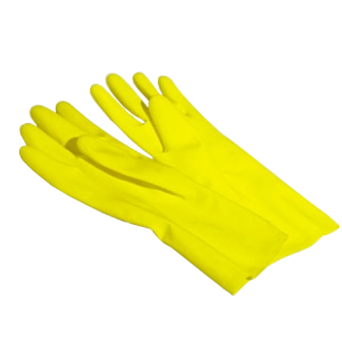 Gumijaste gospodinjske rokavice Kuchcik M z bombažno podlogo