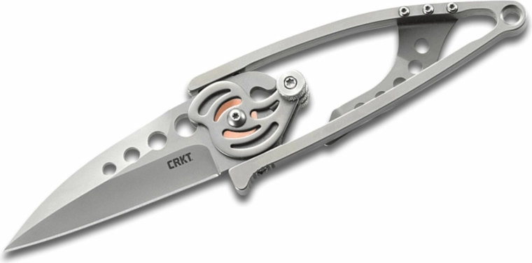 Crkt Snap Lock srebrn žepni nož 6,5 cm iz nerjavnega jekla