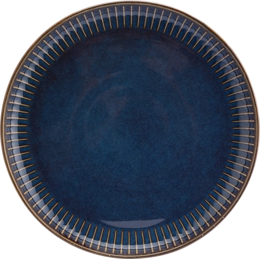 Desertni krožnik Reactive Stripes 20,5 cm moder