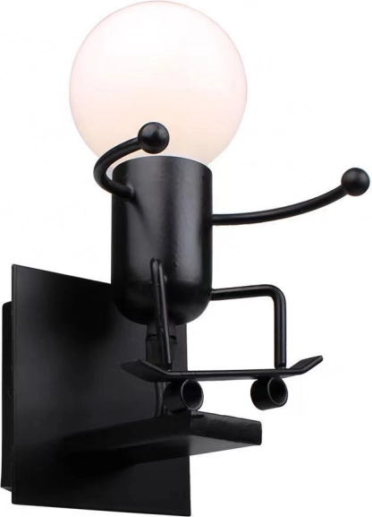 Stenska svetilka Loft črna