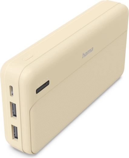 Powerbank 20.000 mAh z 2× USB-A, peščena