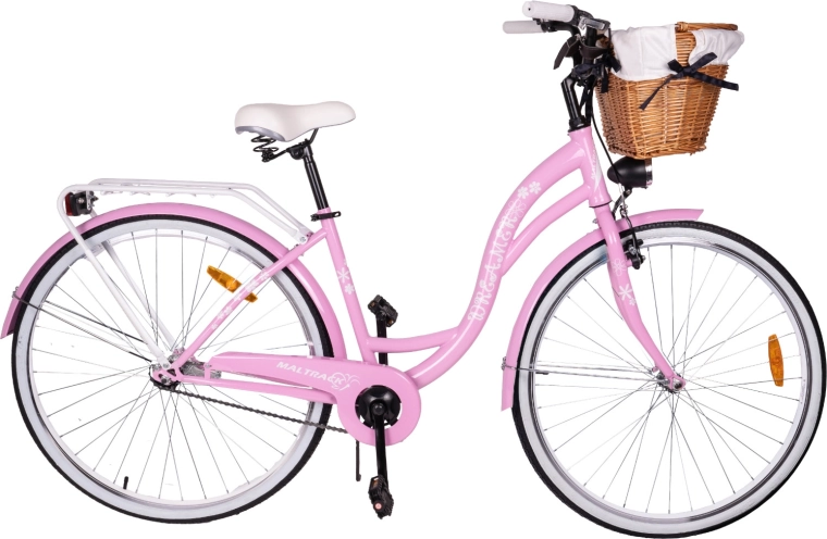MalTrack mestno kolo 28" singlespeed milk pink + white - 1 kos