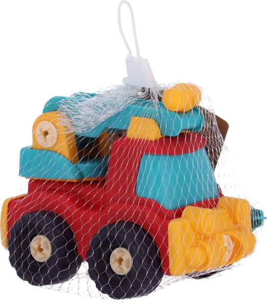 Plastični avto z izvijačem za sestavljanje