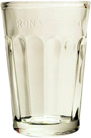 Merilni kozarček 50 ml z žigom, prozoren steklen kozarec