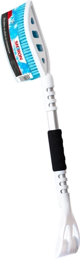 Strgalo za led s krtačko SHERON belo/modro