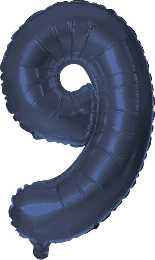 Foliasti balon številka 9, 30 cm, moder TORO