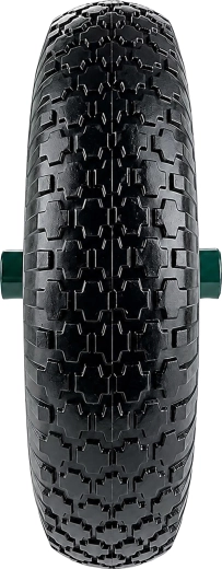 Replacement wheel for wheelbarrow 4.80/4.00-8 (2PR) with inner tube and axle - 1 piece