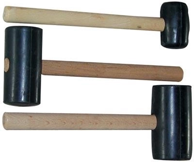 Rubber Mallet 55 mm with Wooden Handle – Made in the Czech Republic