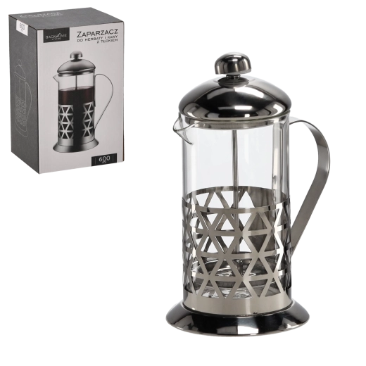 French press iz borosilikatnega stekla 600 ml