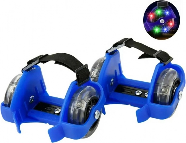 Svetleča kolesca za čevlje modra