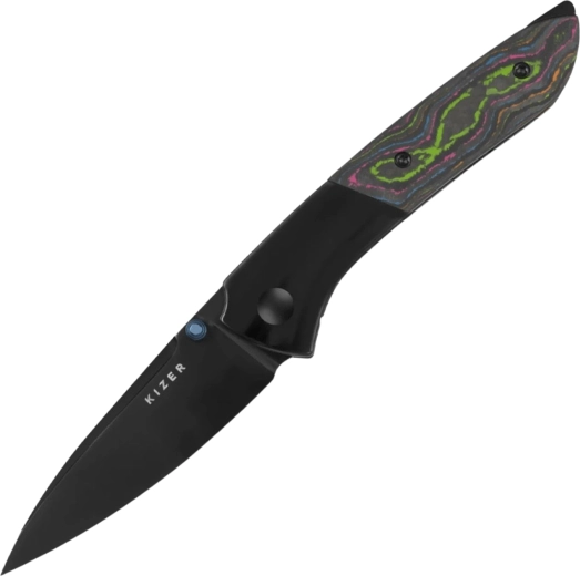 Kizer Spitfire folding knife S35VN, titanium and camo carbon 80s - 1 piece