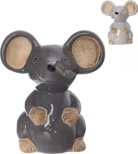 Porcelanasta dekoracija miška (2 različici)