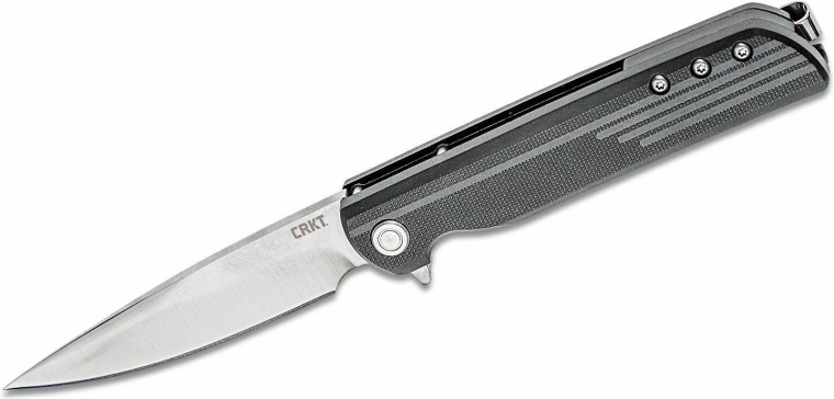 CRKT LCK+ Black žepni nož z asistiranim odpiranjem 8,4 cm