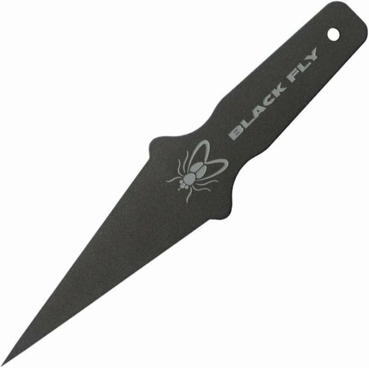 Majhen metni nož Cold Steel Black Fly, ogljično jeklo, črn