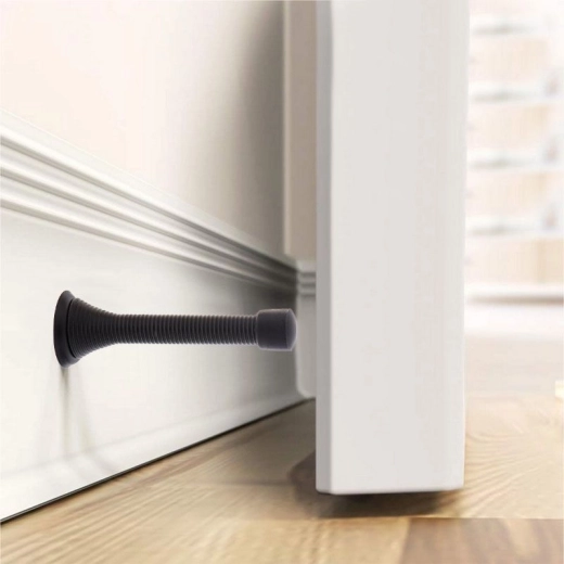 Stenski blažilnik za vrata - črn