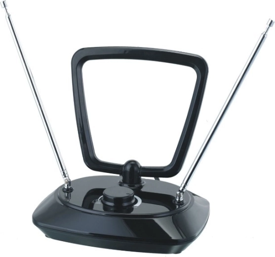 Notranja TV antena s koaksialnim kablom 1,85 m, 5G filter, DVB-T/T2, skladno z RED