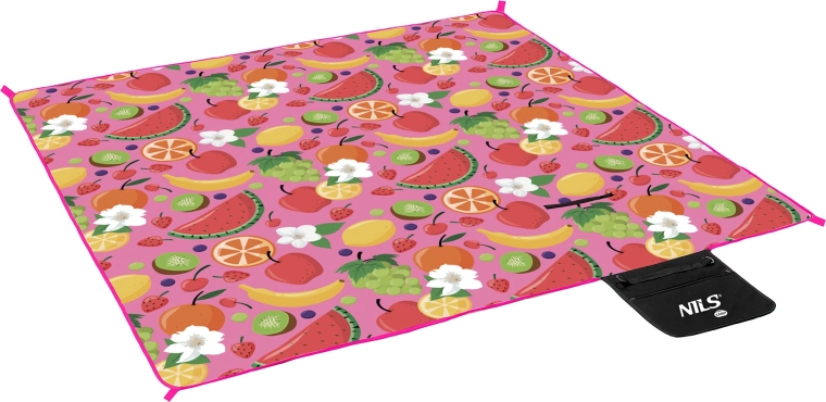 Piknik odeja NILS Camp Fruits 200 × 200 cm