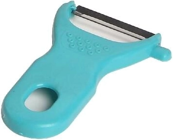 Lupilec v obliki Y z 5 cm nerjavečim rezilom, plastični ročaj, mešanica barv