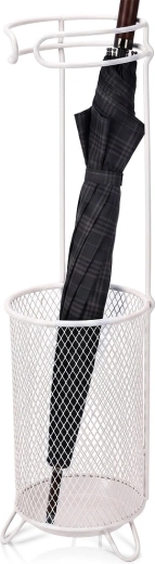 Kovinsko stojalo za dežnike pepelnato sivo 18 × 50 cm - 1 kos