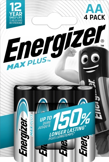 Alkalne baterije Energizer Max Plus AA – 4 kosi