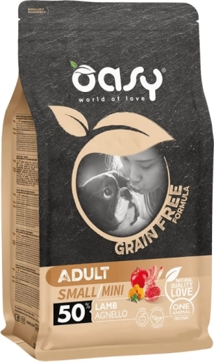 Oasy Grain Free Adult Small/Mini jagnjetina 2,5 kg