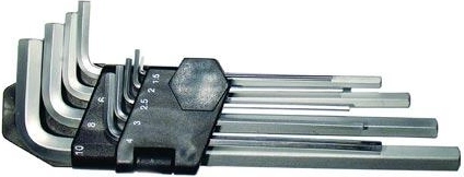 Set imbusnih ključev s kroglico 1,5–10 mm, 9 delov FESTA