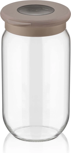 Steklena posoda s plastičnim pokrovom 1 l