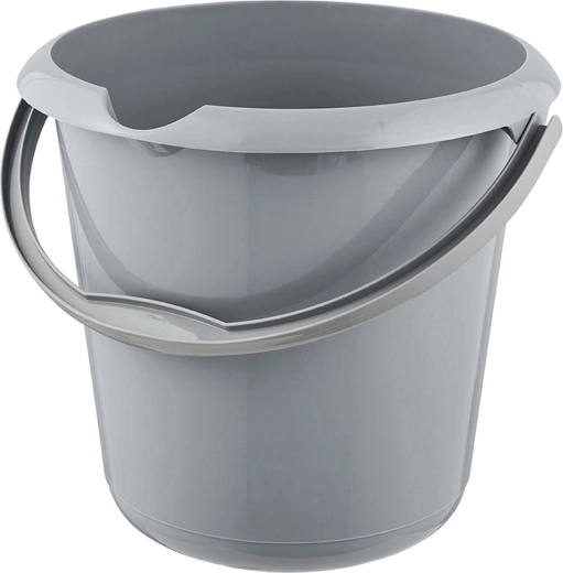 Plastično vedro z izlivom 10 l, sivo