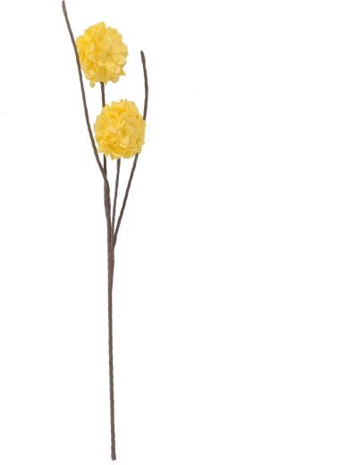 Dekorativna umetna roža 78 cm rumena