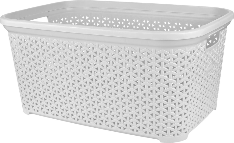 Odprt koš za perilo Ratan Hobby 50 l bel