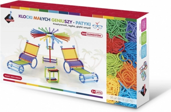 Konstrukcijski komplet petničk 360 kosov v škatli