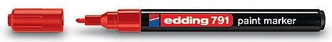 Lakiran označevalnik rdeč Edding 791