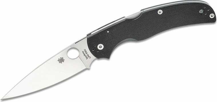 Spyderco Native Chief folding pocket knife 10.4 cm satin, black G-10 - 1 piece