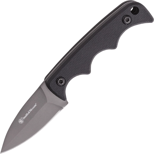 Smith & Wesson H.R.T. nož za okoli vratu Spear Point 5 cm s prevleko iz titanovega nitrida