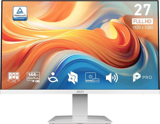 MSI PRO MP273W E14A 27" igralni in pisarniški monitor bel