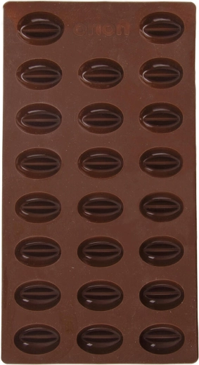 Silikonski model za kavna zrna, 23 kosov, rjav