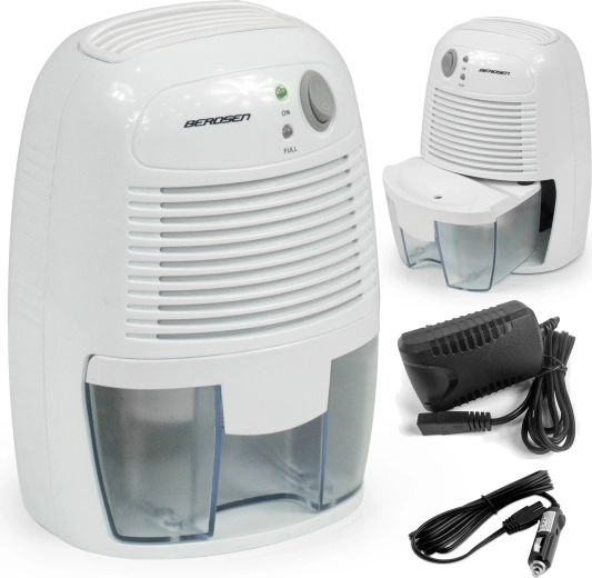 Berdsen mini razvlaževalnik zraka z avtomobilskim adapterjem BR-68W bel
