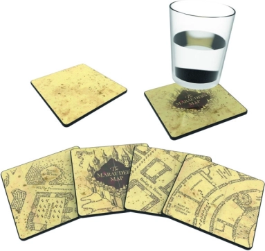 Set podstavkov MARAUDER'S MAP (4 kosi) – toplotno občutljivi
